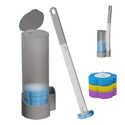 Disposable Toilet Brush Heads Set - Efficient No-Dead-Corner Toilet Bowl Cleaning