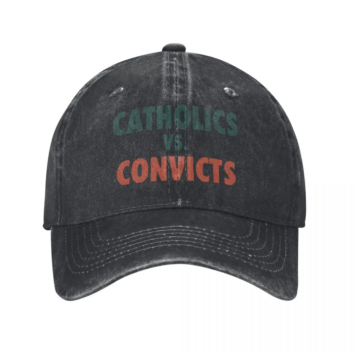 Catholics Vs Convicts Vintage 1988 2 Man Cap Men's Cap Baseball Cap Baseball Cap Men Man Hat Baseball Cap