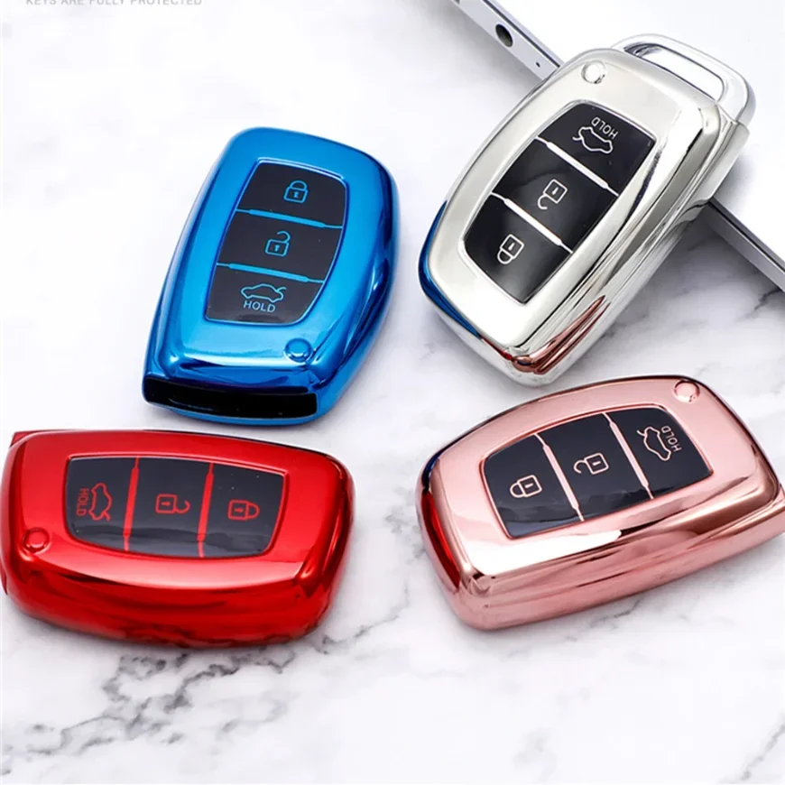 TPU Car Key Case Cover for Hyundai Tucson Sonata Fe Creta Ix25 Ix35 Ix45 I10 I20 I30 I40 Verna Solaris Mistra Elantra Accent