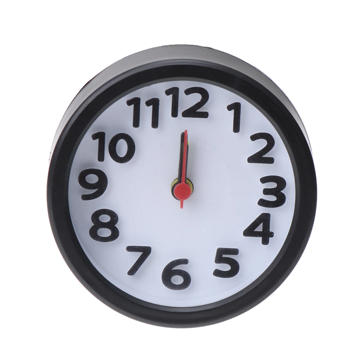 

Rechargeable Wall Mounted Alarm Clock Black Round Plastic Desktop Luminous Hands Silent Hangable Home Bedroom Decor