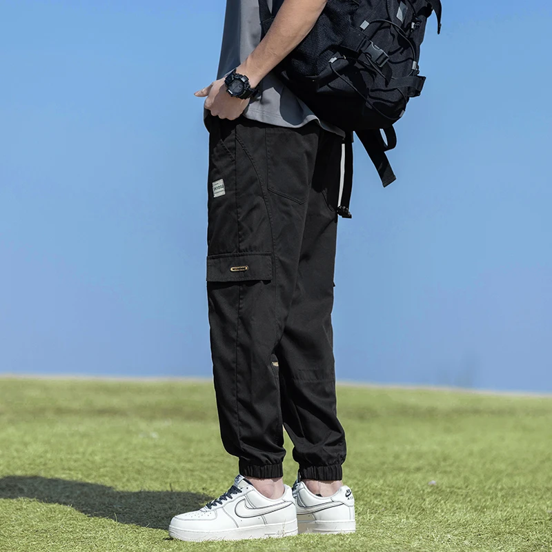 

Men's Casual High-End Wide Leg Pants Ankle Binding Work Loose Fit Trendy Youth Sense Men's Fashion