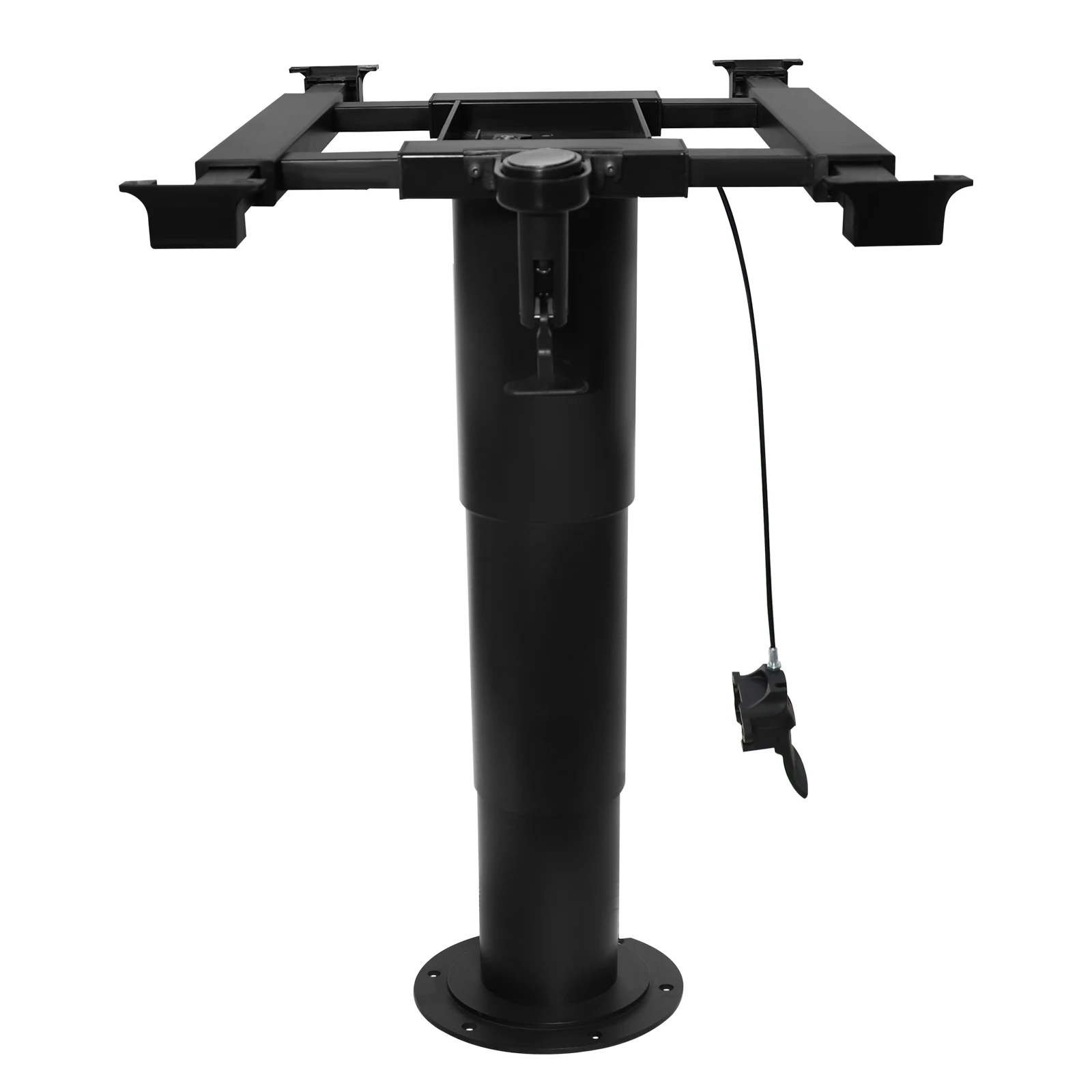

360° Swivel Pneumatic RV Table Leg, Height Adjustable with Four-Way Slide & Locking Base for Camper, Caravan, Motorhome and Boat