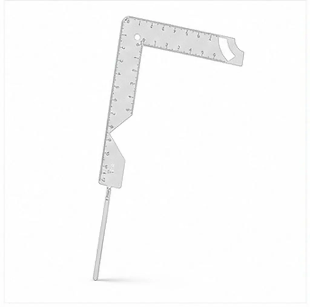 Sturdy Metal Book Cover Guide Tool 5-in-1 Positioning Ruler for Bookbinding Accurate Spacing Marking Radial Layout Scrapbook