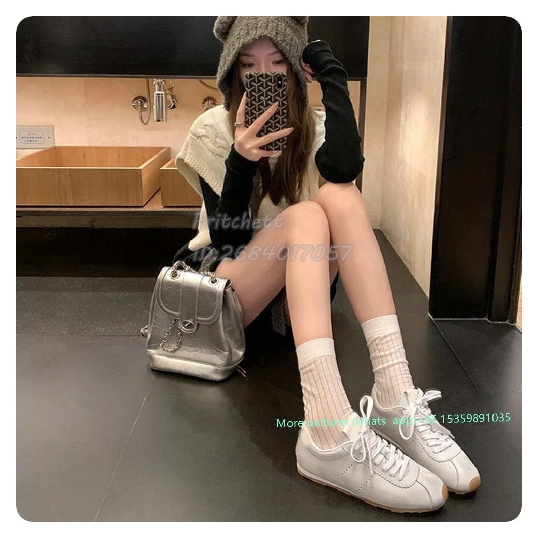 Flat Lace-up Canvas Shoes Height Increasing Thick Surface Roughening Casual Fashion Street Fashion Women Shoes Dress New Arrival