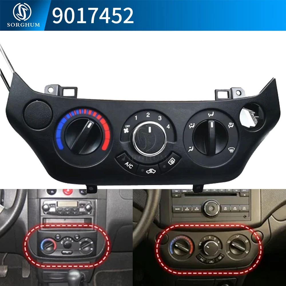 

SORGHUM 96437334 9017452 Auto AC Air Conditioning Control Panel Switch For Chevrolet Lova Aveo 2006 2007 2008 2009 2011 2009387