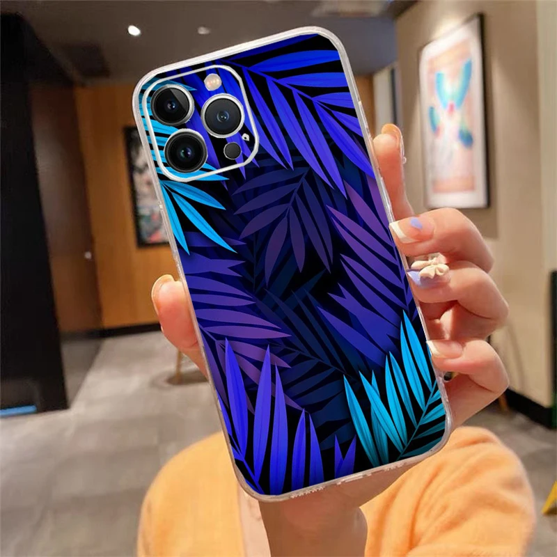 

Phone Case For iphone 17 Air 17 16 Pro Max 15 14 13 Pro Max 15 16 Pro 15Plus Tropical Plants Cactus Banana Leaves