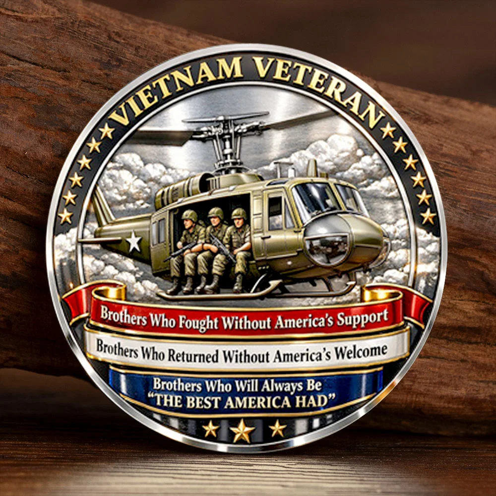 Honoring U.S Vietnam Veteran Silvery Plated Collection Coin The Best America Had Souvenir Coin
