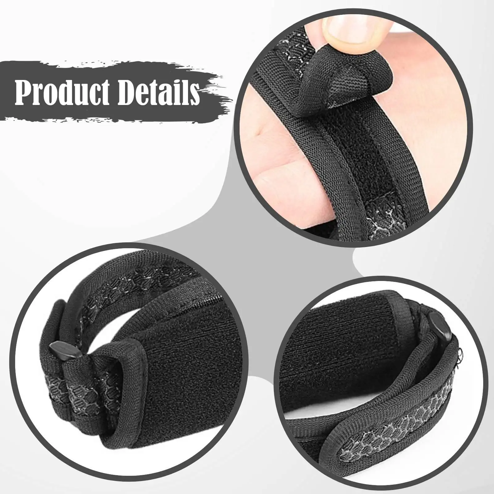 Hand Grip Help Utensil Strap Anti Slip Silicone Accents for Holding Cutlery Pens Toothbrushes Aid view 5