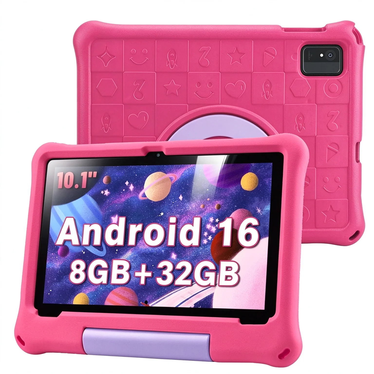Paitanry 5000mAh Android Tablet 10.1 Inch Android 16 Tablet for Kids Adults,8GB RAM 32GB Storage 1TB Expandable, Dual Speakers