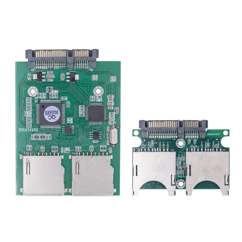 

Double SDHC Slot to A 15PIN+7PIN Converter for PC Users and Photographers Expands Storage
