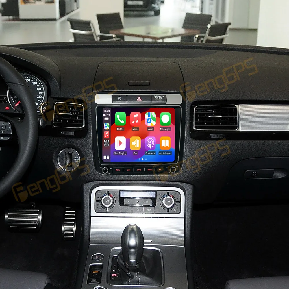 8.4 بوصة أندرويد 14 CarPlay راديو السيارة لفولكس واجن طوارق 2011-2019 شاشة تعمل باللمس مشغل وسائط متعددة نظام تحديد المواقع والملاحة رئيس وحدة #1