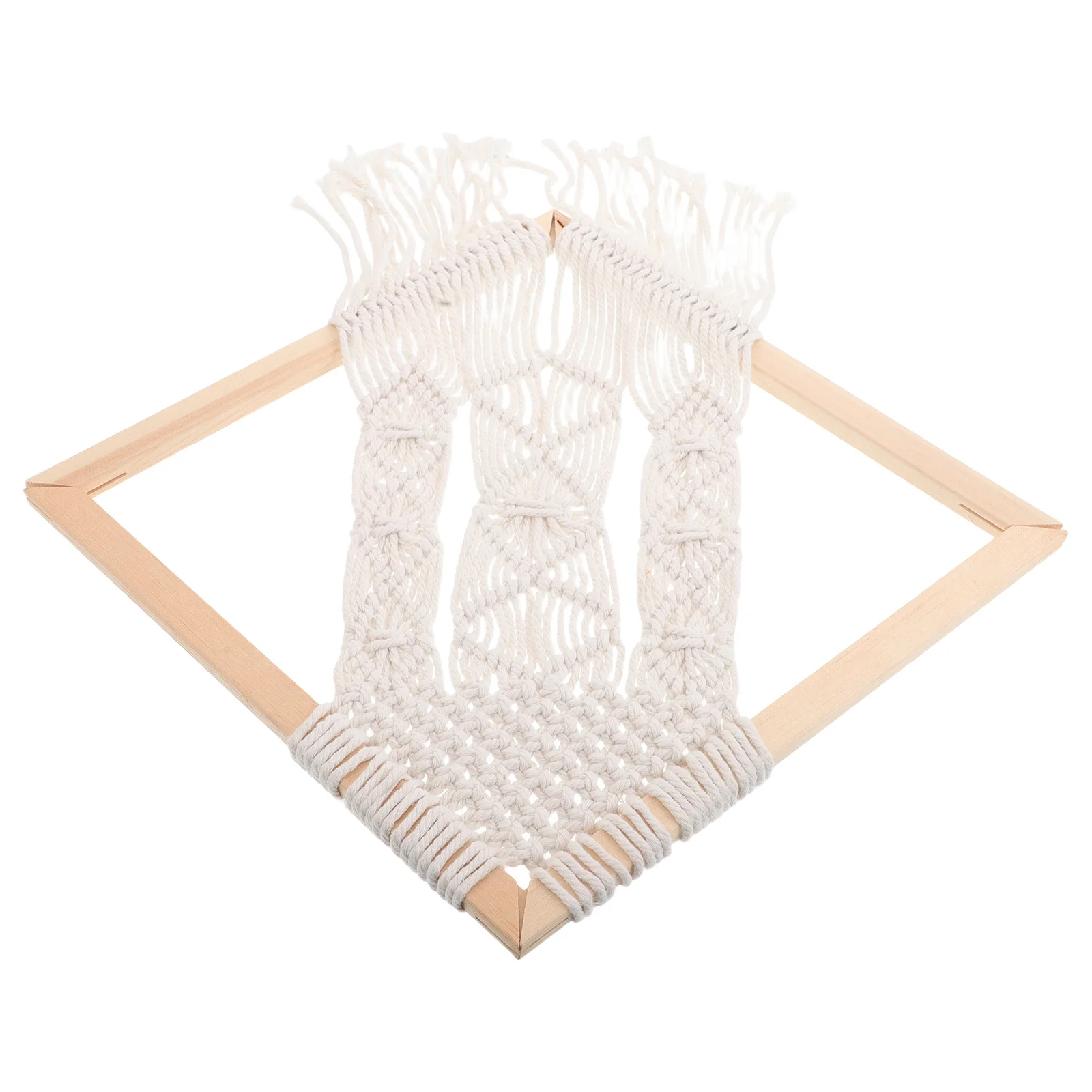 

Square Boho Tapestry Wall Decor Handmade Woven Macrame Hanging Art For Living Room Bedroom Hotel Home Accessories