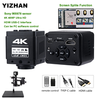 Yizhan Full HD Digital Microscope Camera 4K 2K HDMI USB VGA Industrial Camera CCD Digital Camera For Repair Image Acquisition