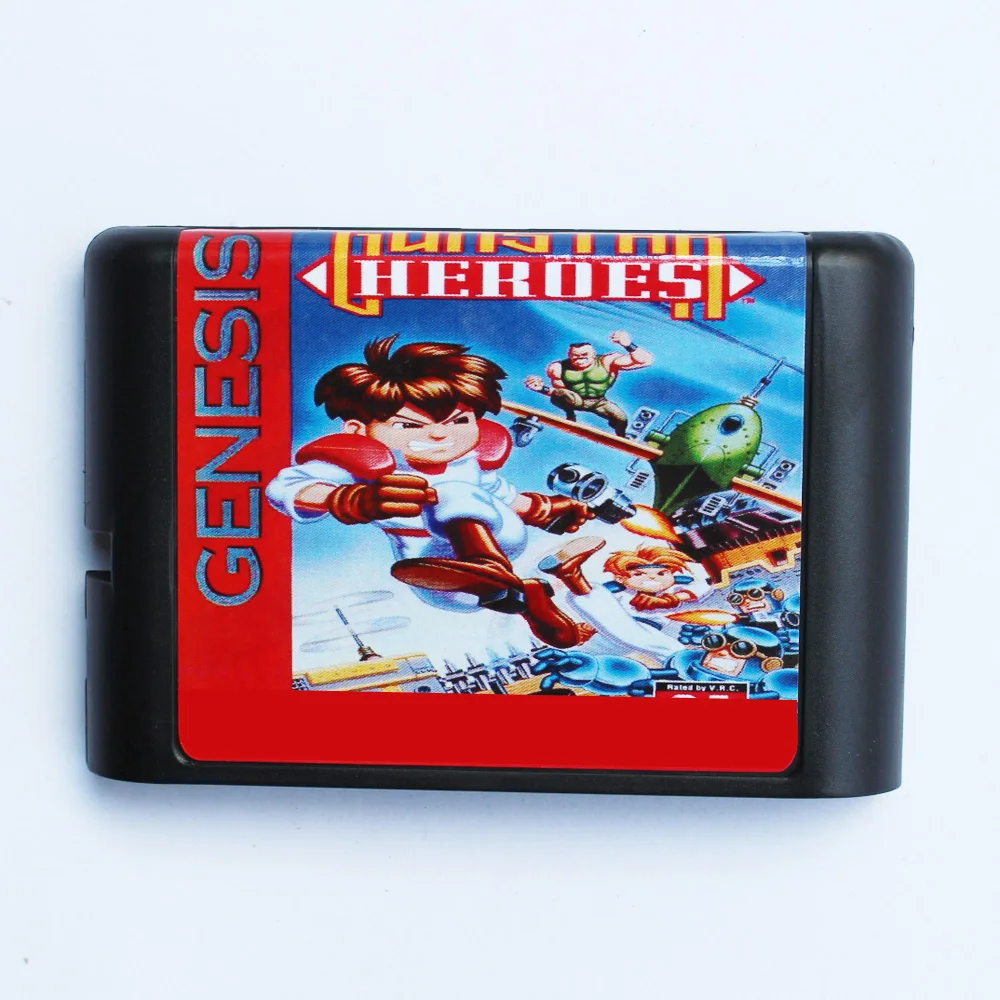 Karta z grą Gunstar Heroes 16-bit MD dla konsol 16-bitowych Sega MegaDrive Genesis — zdjęcie produktu 2