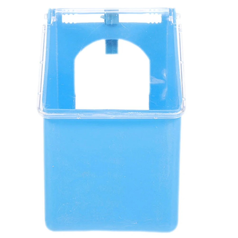 

Multifunctional Hanging Box Sky-blue Small Cup Feeder for Bird Cage Pigeon Parrot Water Container Dispenser multifunction feeder