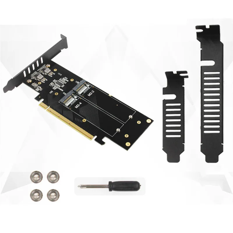 iHyper-Pro M.2 X16 NVME expansion card 4-disk array card PCIE signal splitting M2X16