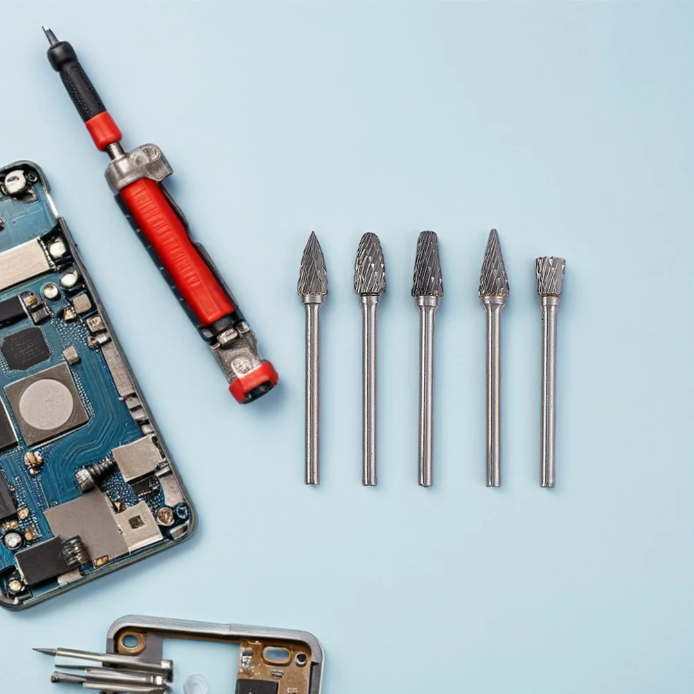 

10Pcs Carbide Rotary Burr File Set for Die Grinder Efficient Cutting Shaping Engraving Mold Repair Metal Deburring Bits