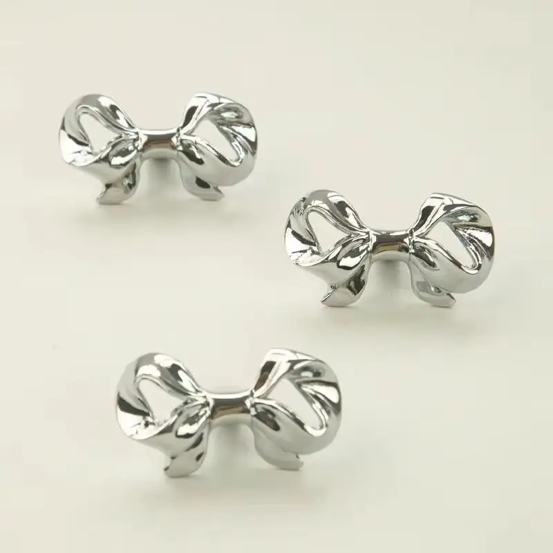 

Роскошные 4 шт., мебельные ручки с бантом из чистой латуни, ручки для ящиков, шкаф, комод для обуви, ТВ, винный шкаф, ручки