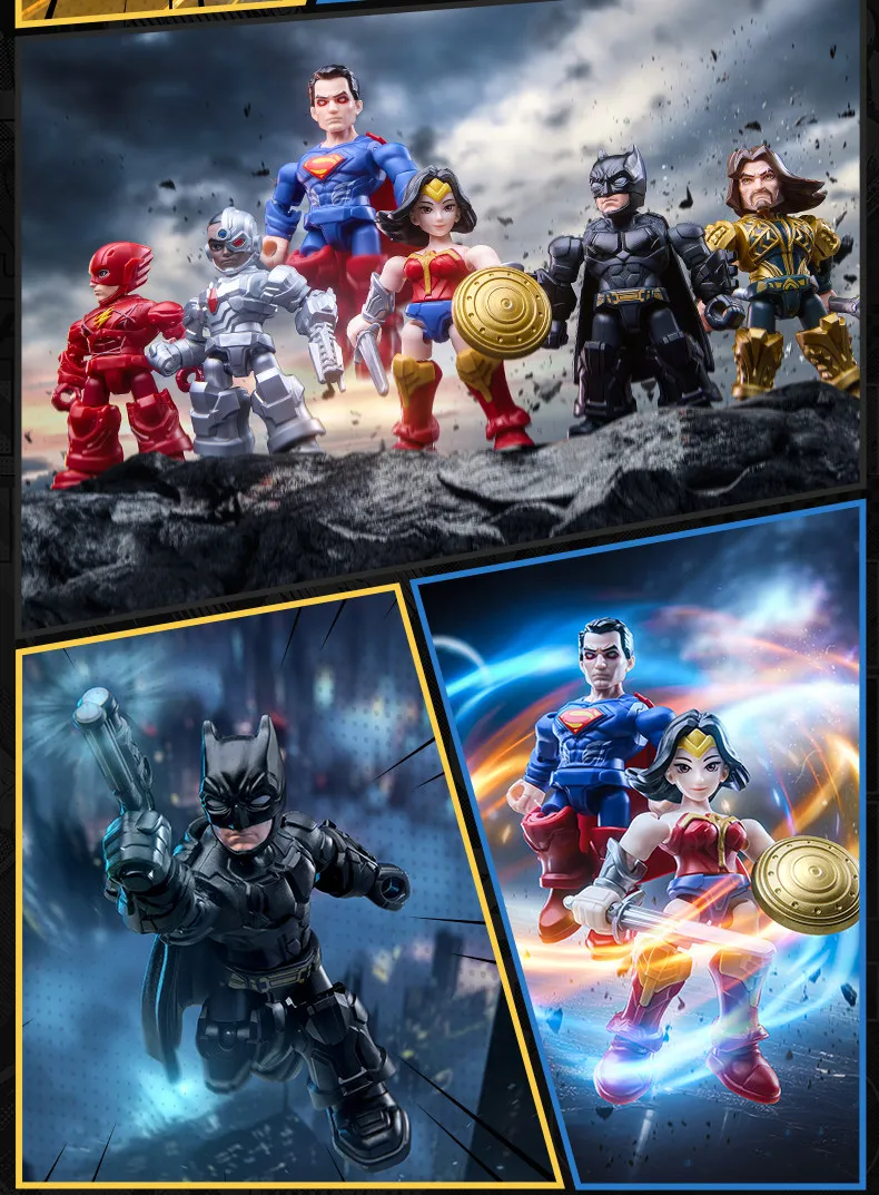 Blokees DC Blind Box Batman Arkham Knight Catwoman Mr.Freeze Clayface Zusammengebaute Bausteine Actionfigur Sammler-Spielzeug – Detail 29