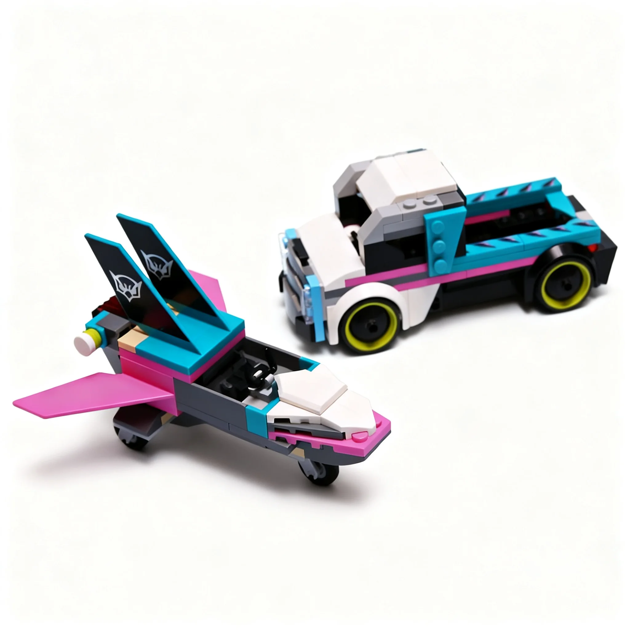 216pcs MOC City 60489 Cargo Car MINI Plane Model Christmas Gift Collectible Creative DIY Assembly Kit Home Decor