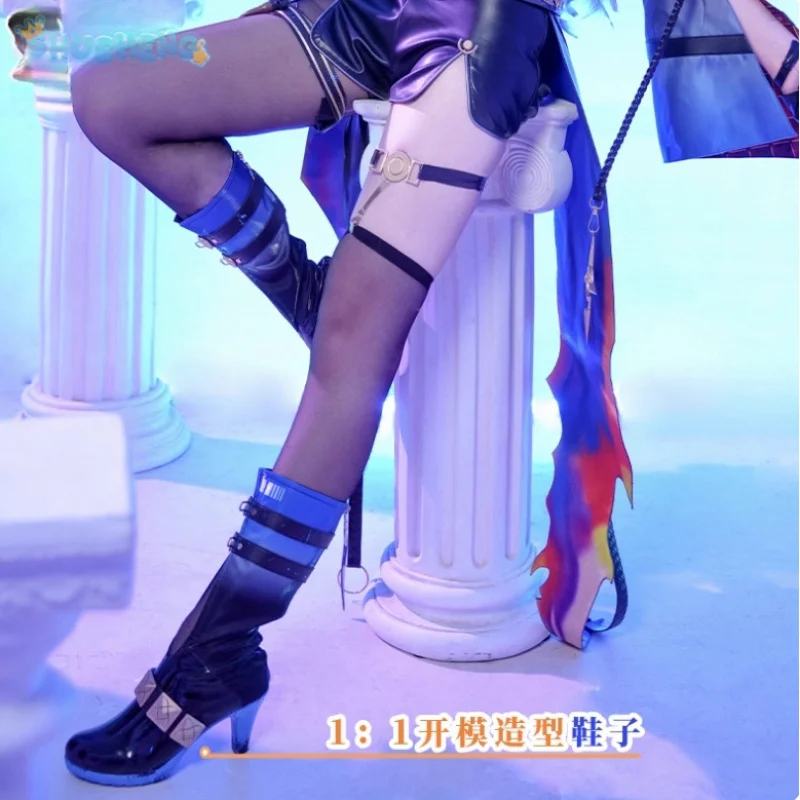 Galbrenr Costume Cosplay Gioco Wuthering Waves Parrucche scarpe top pantaloni giacche guanti calzini oggetti di scena festa di Halloween vestito da donna sexy