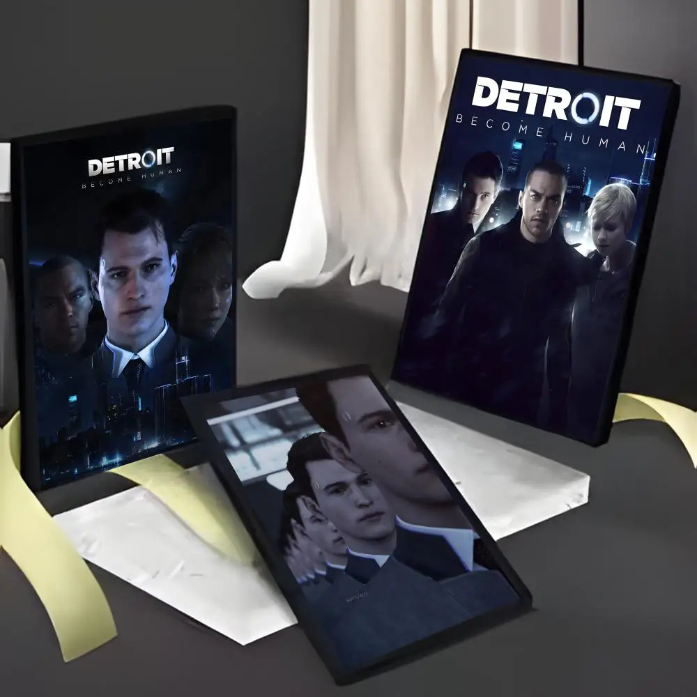Detroit B-Become H-Human Poster American Film Mural Home Childrens Room Wall Decor Print