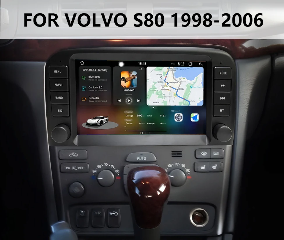 

CHSTEK Car Radio For Volvo S80 1998-2006 Navigation Multimedia Bluetooth Wireless Carplay Android Auto WIFI 4G Stereo Screen GPS