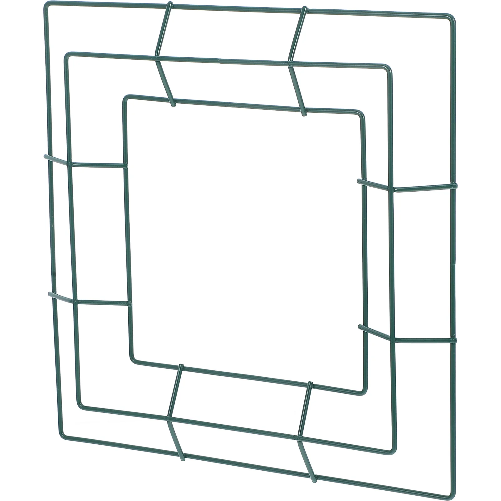 

Square Metal Wreath Frame Iron DIY Craft Wire Rack for Christmas Party Decor Artificial Flowers Hanging Ornament Garland Making