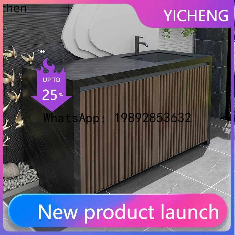 A2-27  Balcony Bar Slate Dining Table Waterproof Sunscreen Wall Wooden Fence Wash Sink