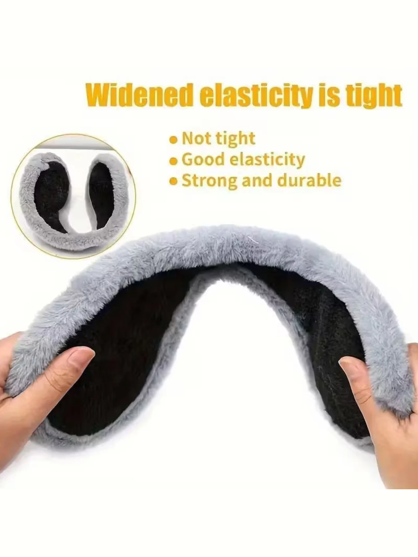 1 قطعة غطاء للأذنين الرجال الشتاء تدفئة الأذن الخلفي ارتداء نمط أفخم مكافحة الباردة غطاء للأذن للرياضة في الهواء الطلق غطاء للأذنين الشتاء اكسسوارات