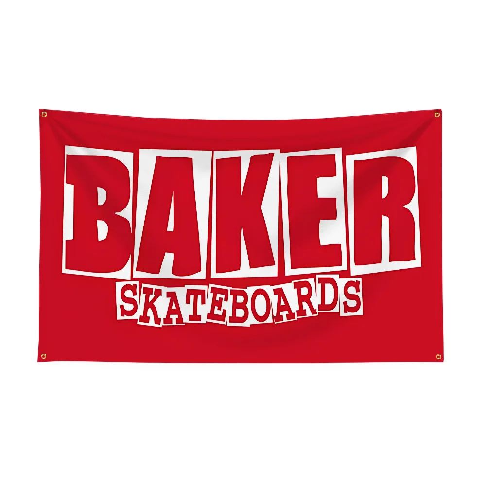 Bakkers Skateboards Kick Push Outdoor Decor Kamer Esthetische Decoratieve Vlaggen en Banners Tuinvlag Garage Wanddecoratie Grappig