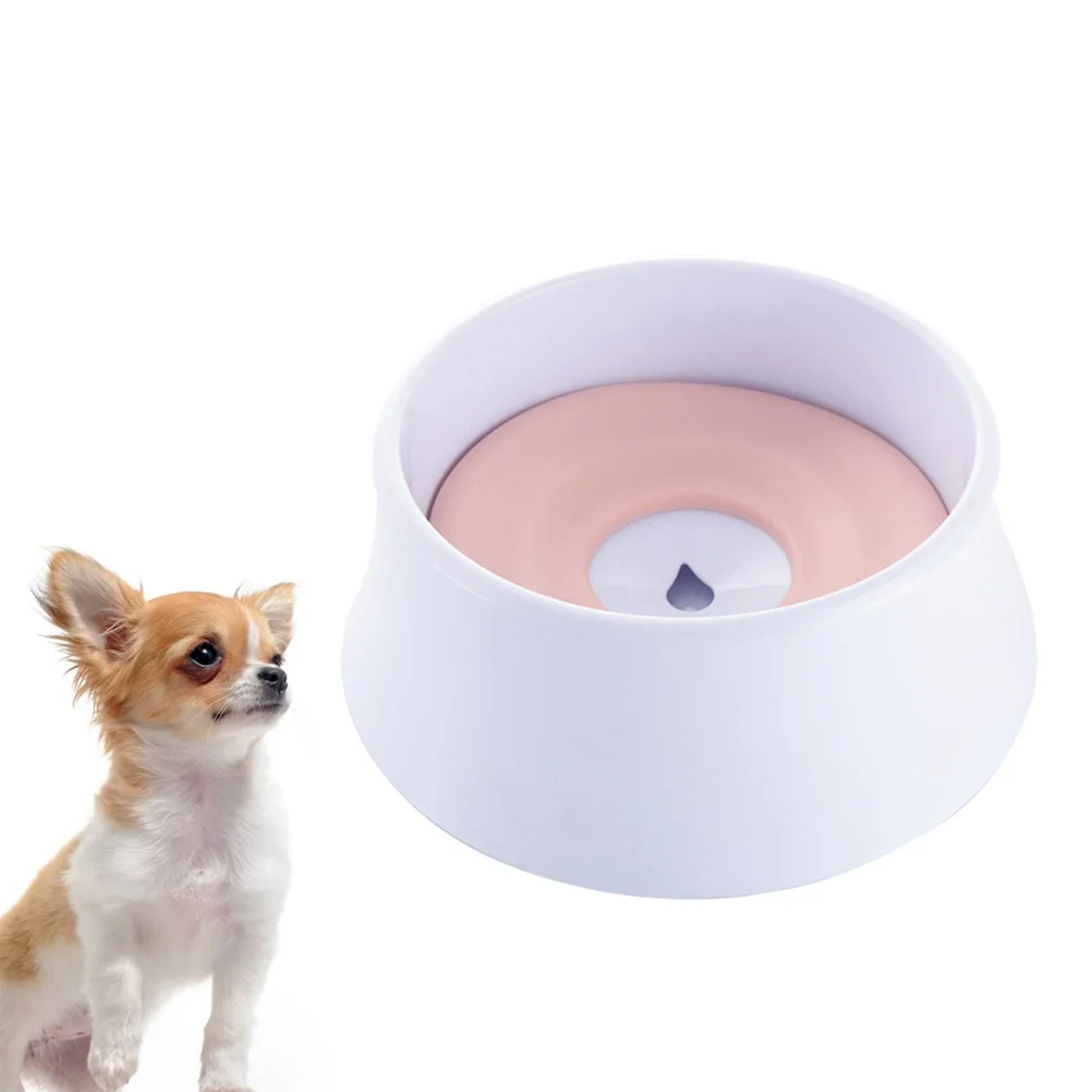 

Pet Splash-Proof Buoyancy Dog Bowl Large Capacity Detachable Floating Plate Prevents Water Splash Pet Drinking Feeder Pink