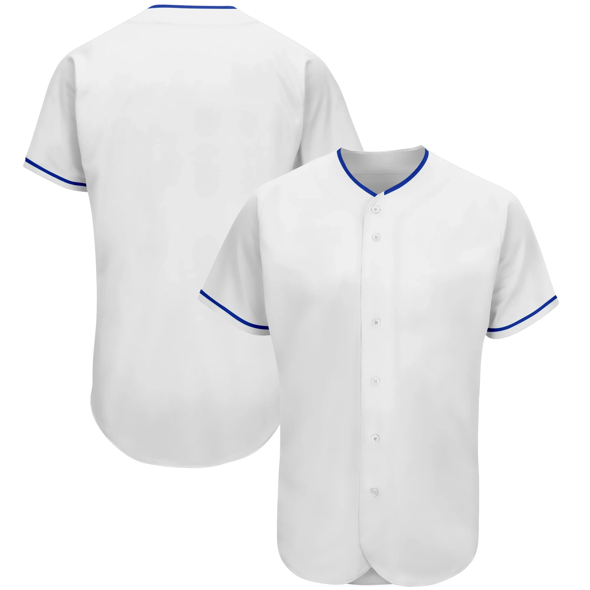 Fashion Blank Baseball Jersey Plain Button-Down Breathable Soft Tee Shirts for Men/Kids Outdoors Game/Party Big size Any Color