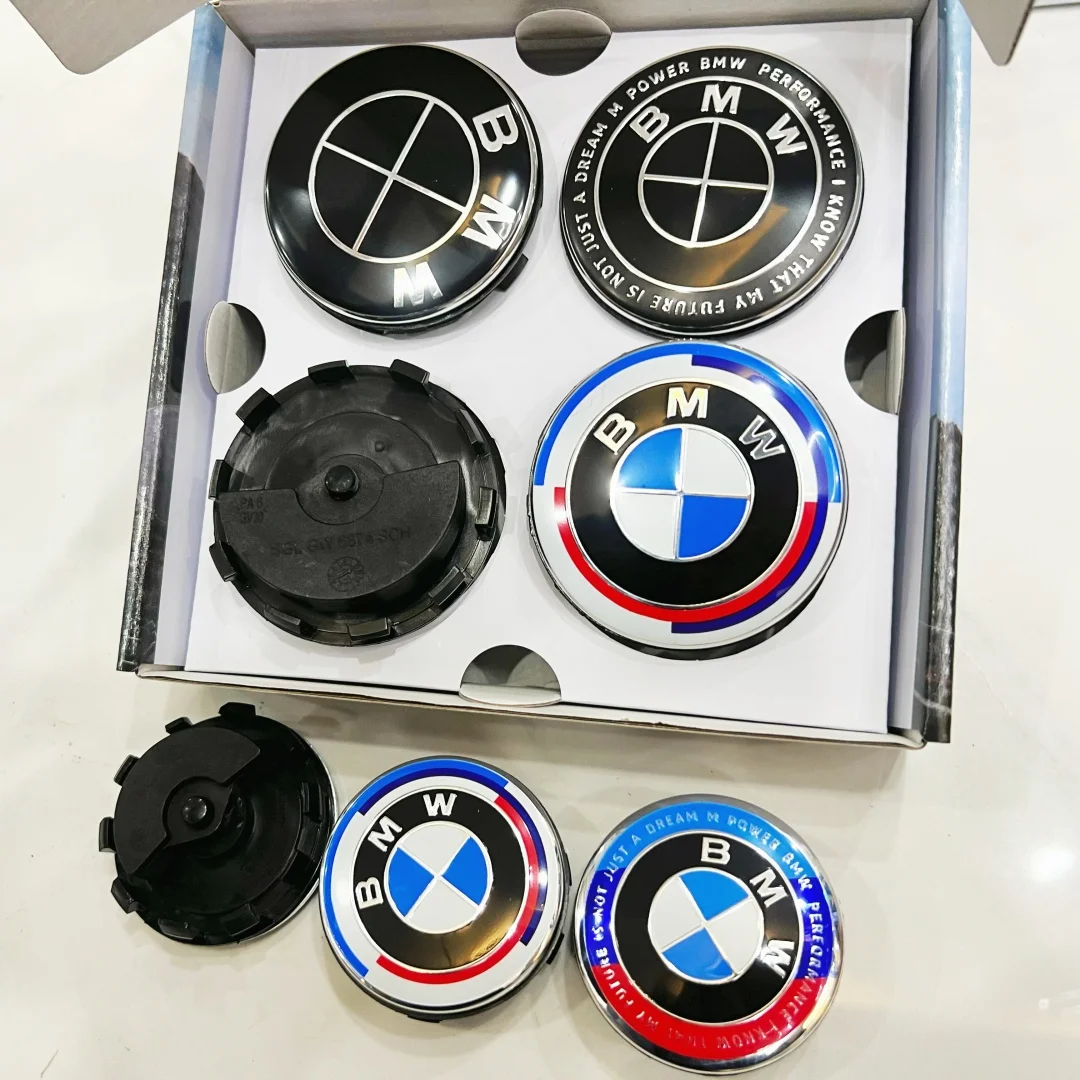 

1PCS 56/68mm automobile hub cover magnetic suspension tire center cover is suitable for BMW ABS replacement parts.