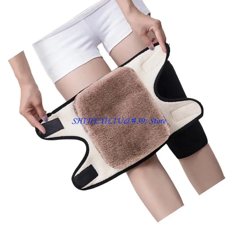E21F Heavy Duty Cold Weather Knee Protectors Fleece Lined Windproof Padding For Outdoor Wear