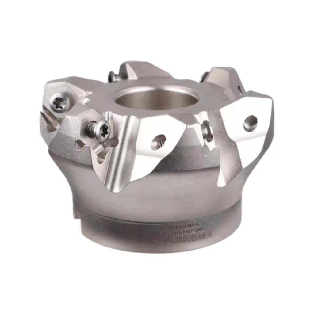Double-sided hexagonal 90-degree fast feed milling cutter head: 900R-200-60-12T heavy cutting fast feed