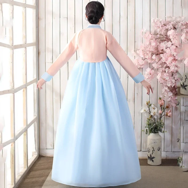 

Korean Hanbok Dress for Women, Ancient Traditional Stage Dance Costume, Asian Clothes, Lady Palace, Korea Wedding Dance Cloth