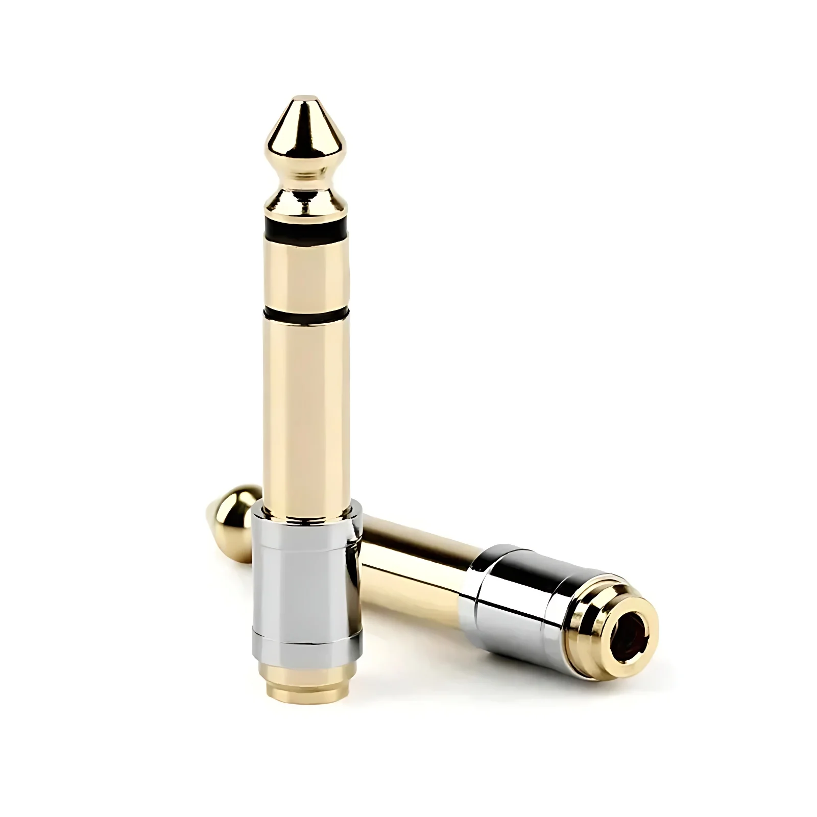 جاك 6.35 مللي متر ذكر التوصيل إلى 3.5 مللي متر موصل سالب مضخم ضوت سماعات الأذن محول الصوت ميكروفون الغيتار AUX 6.35 إلى 3.5 مللي متر محول