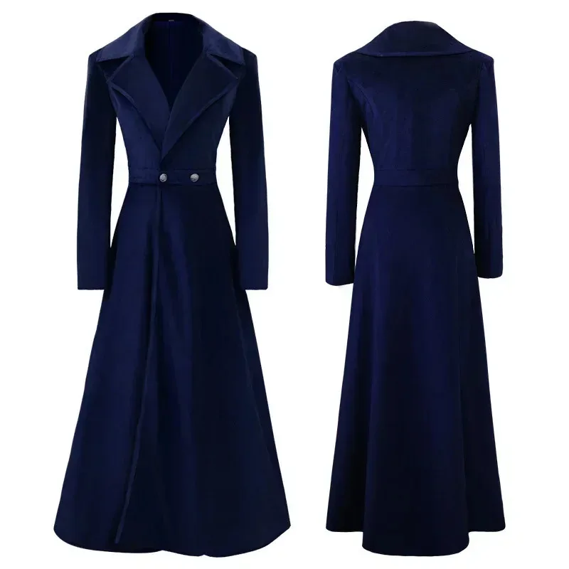 

COSda@Nouveau Long windbreaker for women knee length up to the ankle autumn and winter fashionable new temperament women's coat