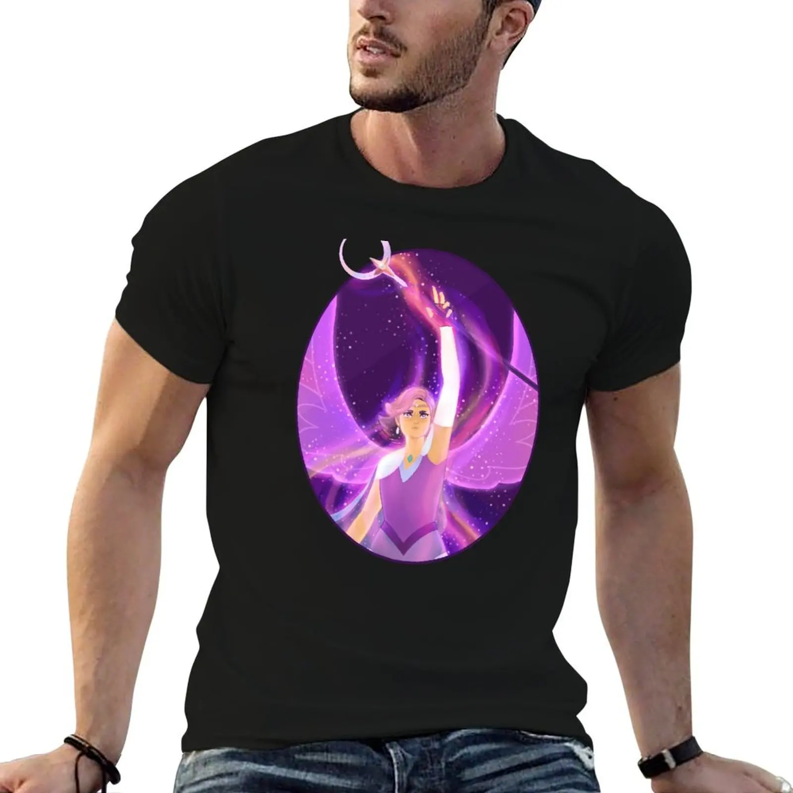 She-Ra: Queen Glimmer of Bright Moon T-Shirt quick-drying anime clothes basketball graphic tees mens t shirts