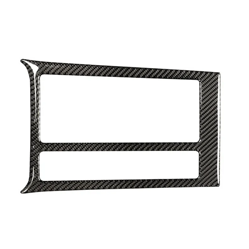 Carbon Fiber Center Control Water Cup Holder Panel Cover Sticker Trim For VW Golf 7 MK7 VII 2013 2014 2015 2016 2017