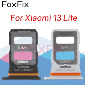 Bilashmart SIM Card Tray Xiaomi 13 Lite 5G SIM Slot Holder Socket Adapter Replacement 2210129SG