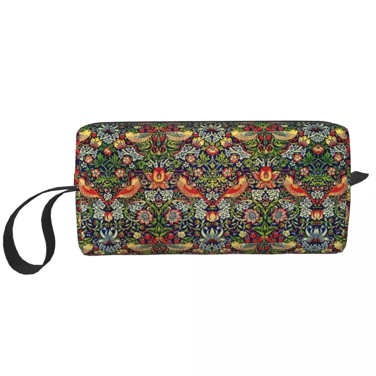 Strawberry Thief - William Morris Makeup Bag Cosmetic Organizer Dopp Kit Toiletry Cosmetic Bag for Women Beauty Pencil Case