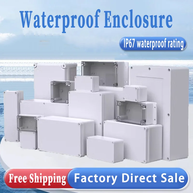 

F-type Series IP67 waterproof junction box ABS Plastic housing Outdoor Rainproof Plastic Enclosure Screw Cable Sealed Cases