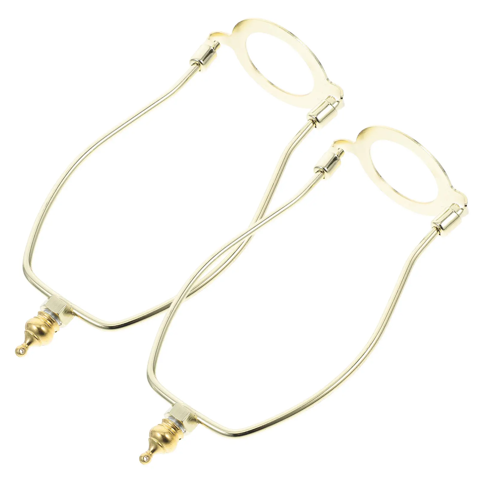 2Pcs Stylish Alloy Lamp Harp Holder Harvard Style Shade Bracket for Table Floor Lamps E27 Lampshade Hardware DIY Repair Kit
