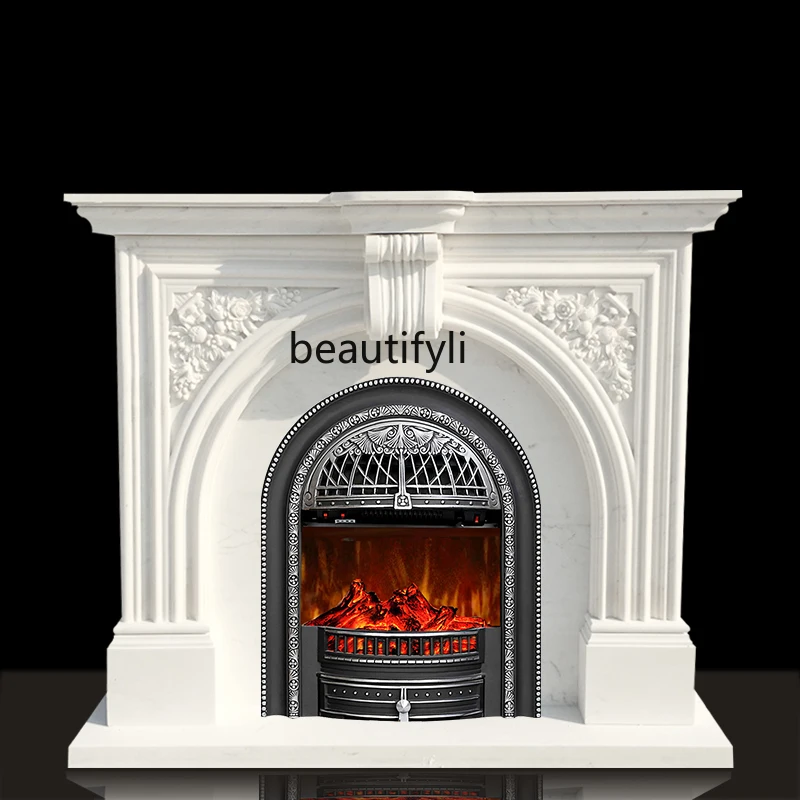 

Marble fireplace French, stone fireplace American European carved natural stone fireplace decorative cabinet