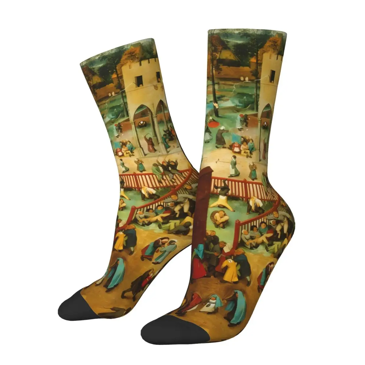 Happy Life Socks Printed Men's Stockings Polyester