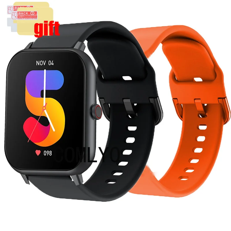 For Zeblaze Btalk 2 lite Swim Strap Silicone Band Smart Watch soft Sports Bracelet Screen protector film