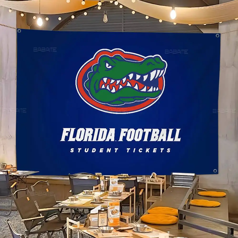 F-Florida G-Gators Football Cartoon Flag Art Science Fiction Room Home Decor Wandbehang Home Decor Banner
