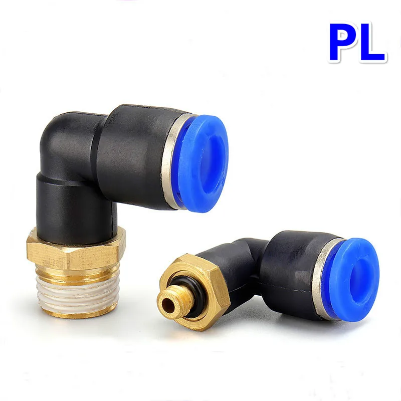 PL Pneumatic Connector 4mm-12mm Hose OD 1/8